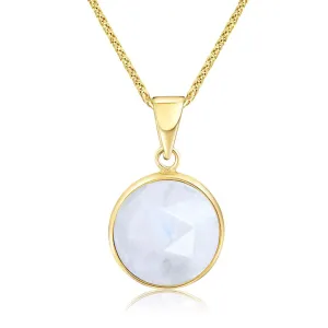 14K Gold Moonstone Pendant for Women - Solid Gold Pendant - Gold Dainty Pendant for Women - Gold Pendant - Dainty Gold Pendant - Gold Wedding Jewelry - Moonstone Jewelry for Women - Pendant Only