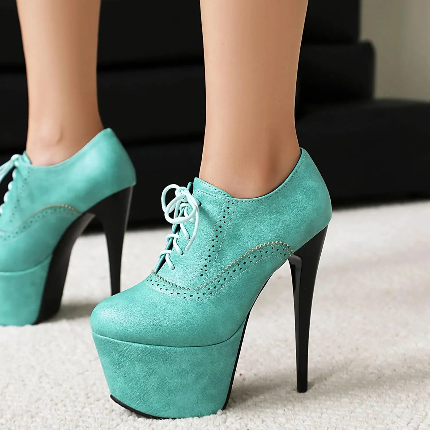 15.5cm Ultra-High Heels Pole Dance Shoes