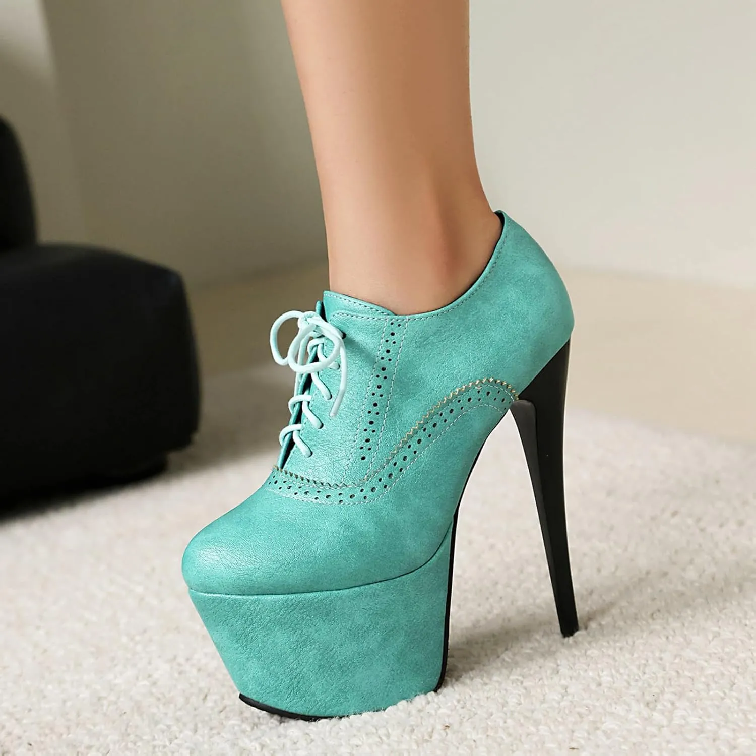15.5cm Ultra-High Heels Pole Dance Shoes