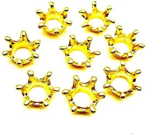 20PC Antique Gold Plated Imperial Crown Charms Pendants for Jewelry Bracelet Necklace DIY Craft Making4 13mmx15mm