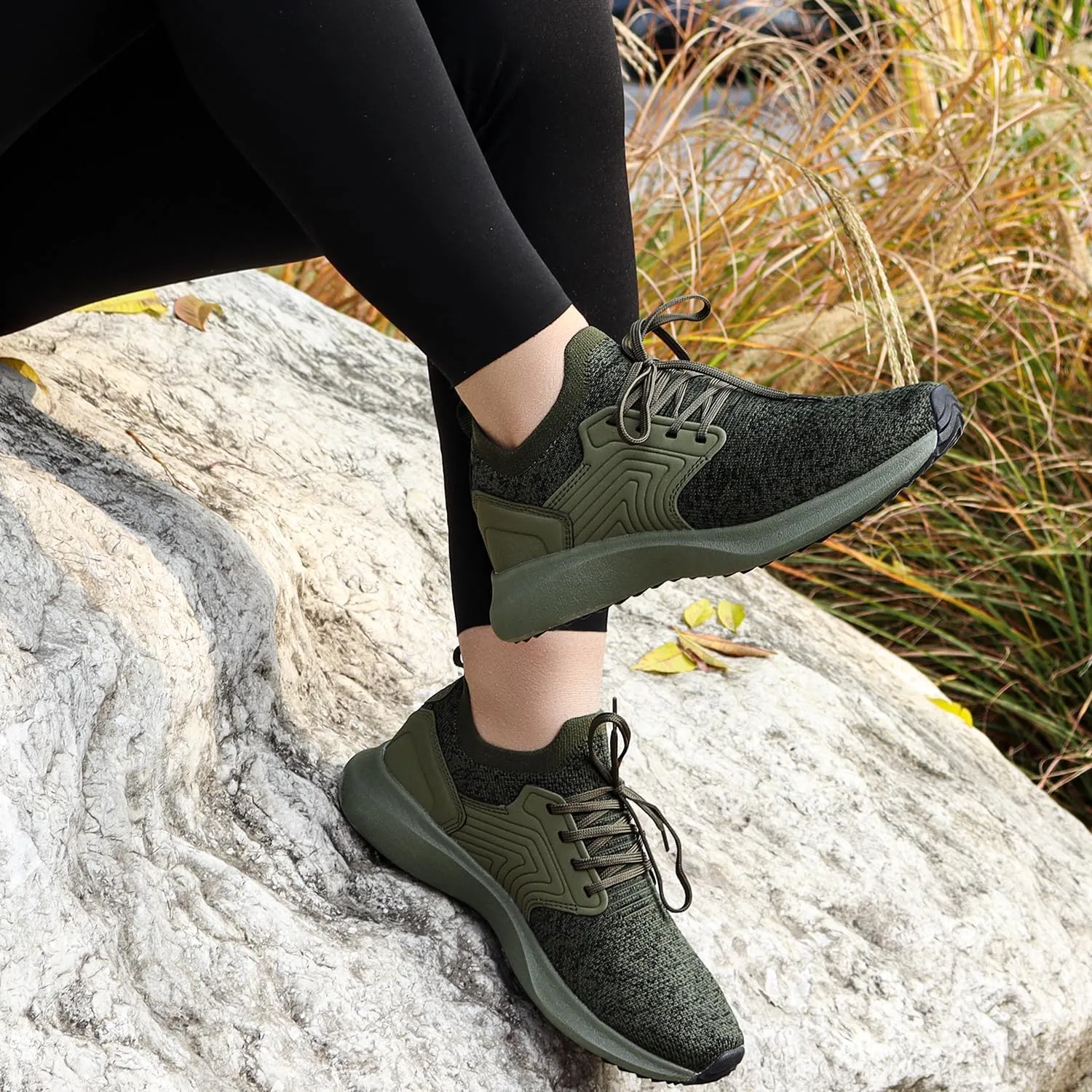 Abboos Womens Walking Shoes Lightweihgt Breathable Slip on Sneakers Athletic Gym Tennis Running Shoes