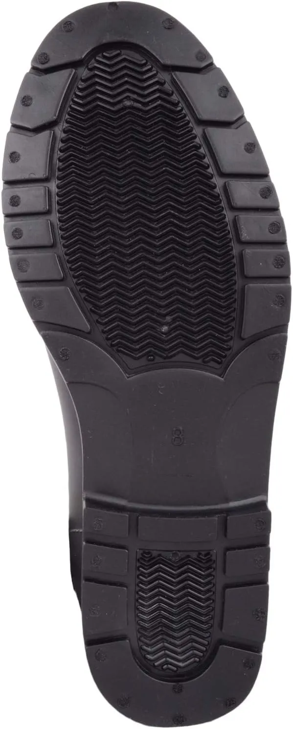 Absolute Footwear Leah, Womens Slip On Ankle Waterproof Rubber Wellington Chelsea Rain Boots
