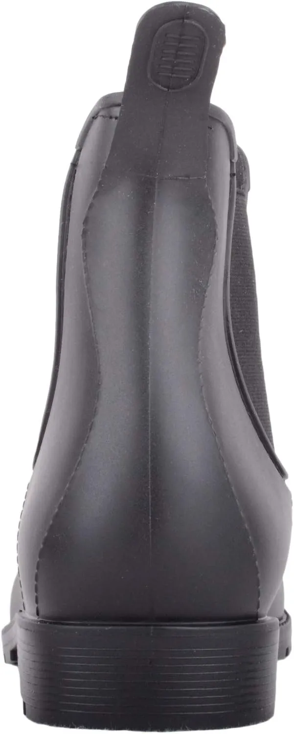 Absolute Footwear Leah, Womens Slip On Ankle Waterproof Rubber Wellington Chelsea Rain Boots