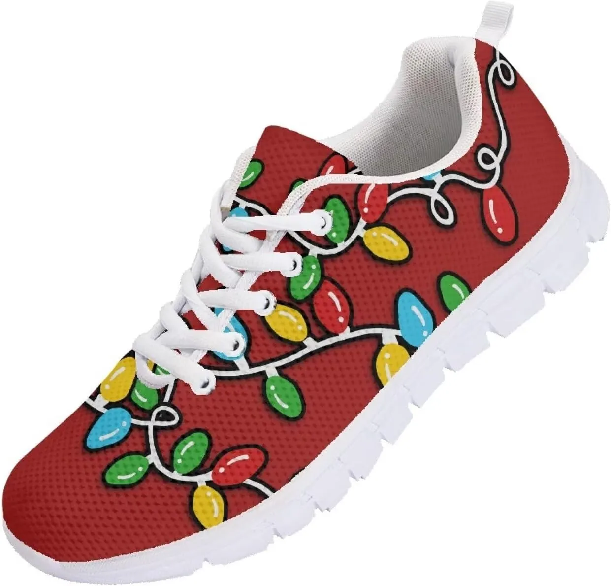 AmzPrint Women Men Walking Running Shoes White Sole Athletic Shoes for Women Men Fashion Casual Sneakers Size 5.5-13.5 Us