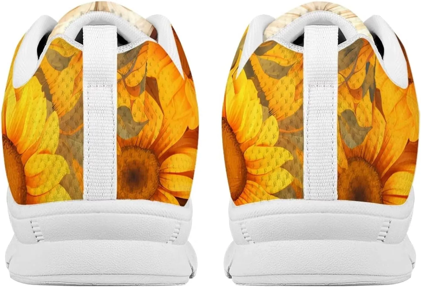 AmzPrint Women Men Workout Athletic Trainer Hiking Camping Walking Sneaker White Sole Shoes for Men Women Shoes Size 5.5-13.5