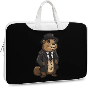 Anime Groundhog Cute Laptop Tote Bag Waterproof Computer Carrying Case Business Office Briefcase