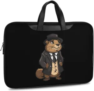 Anime Groundhog Cute Laptop Tote Bag Waterproof Computer Carrying Case Business Office Briefcase