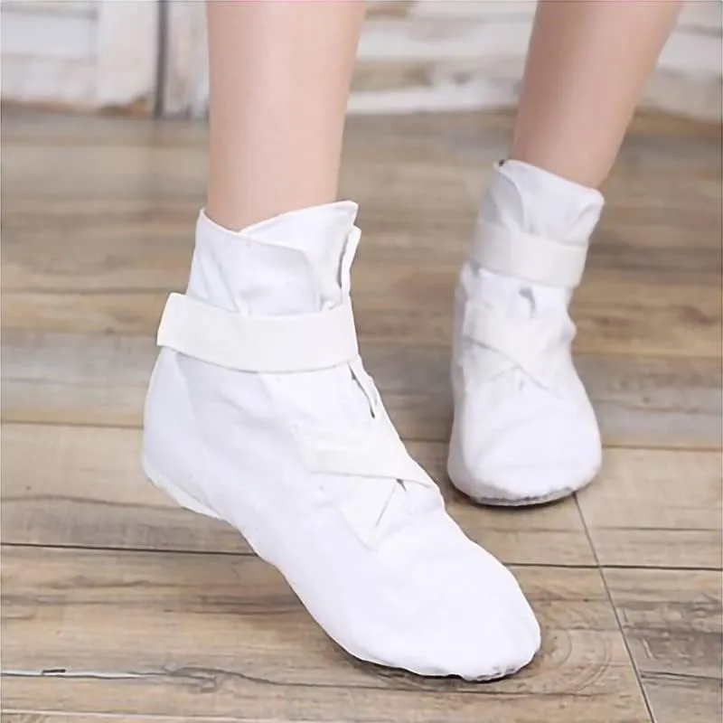 AOQUNFS Canvas Jazz Dance Boots Ballet Ballroom Practice Dancing Sneakers for Women