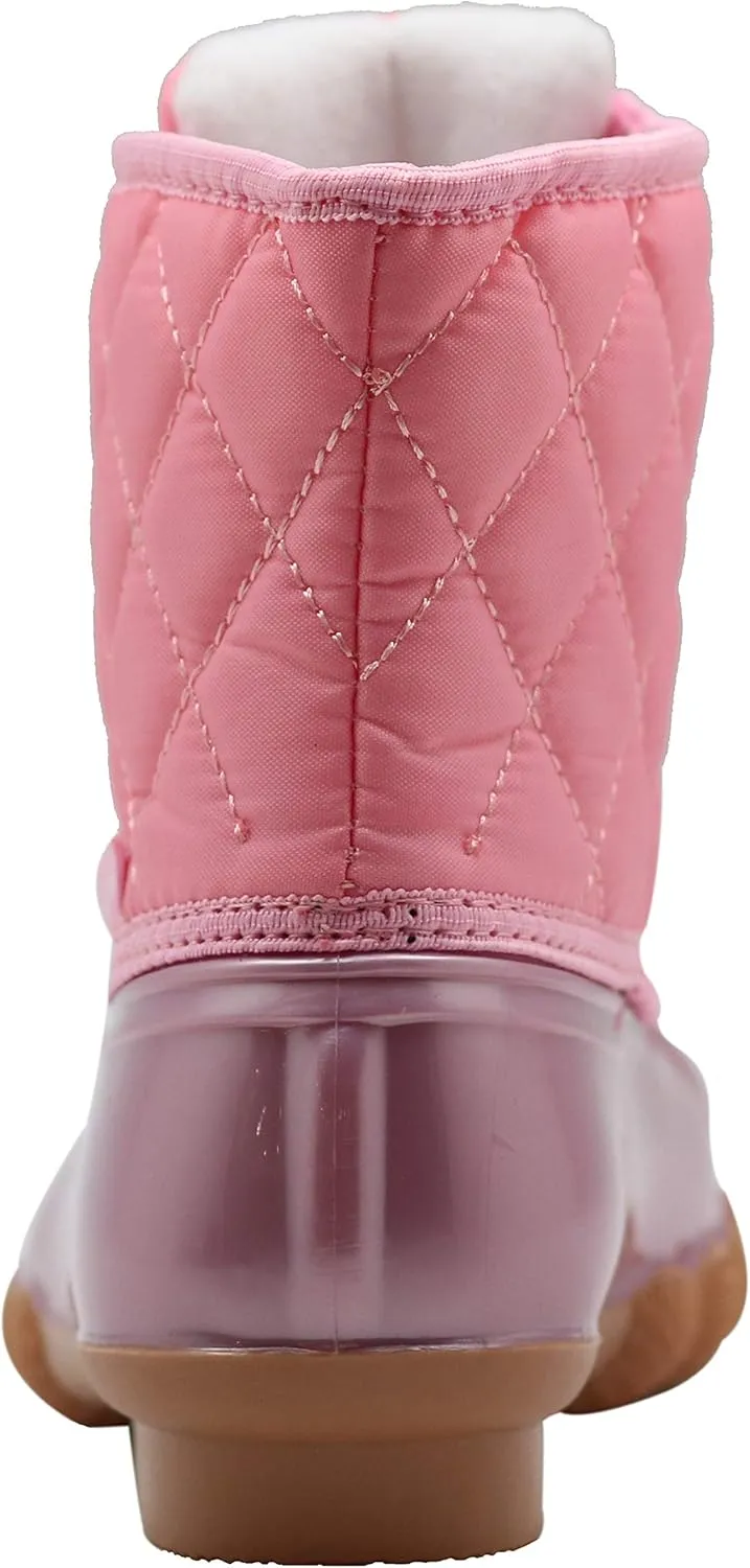 Apakowa Kids Girls Boys Duck Boots Waterproof Rain Boot (Toddler/Little Kid/Big Kid)