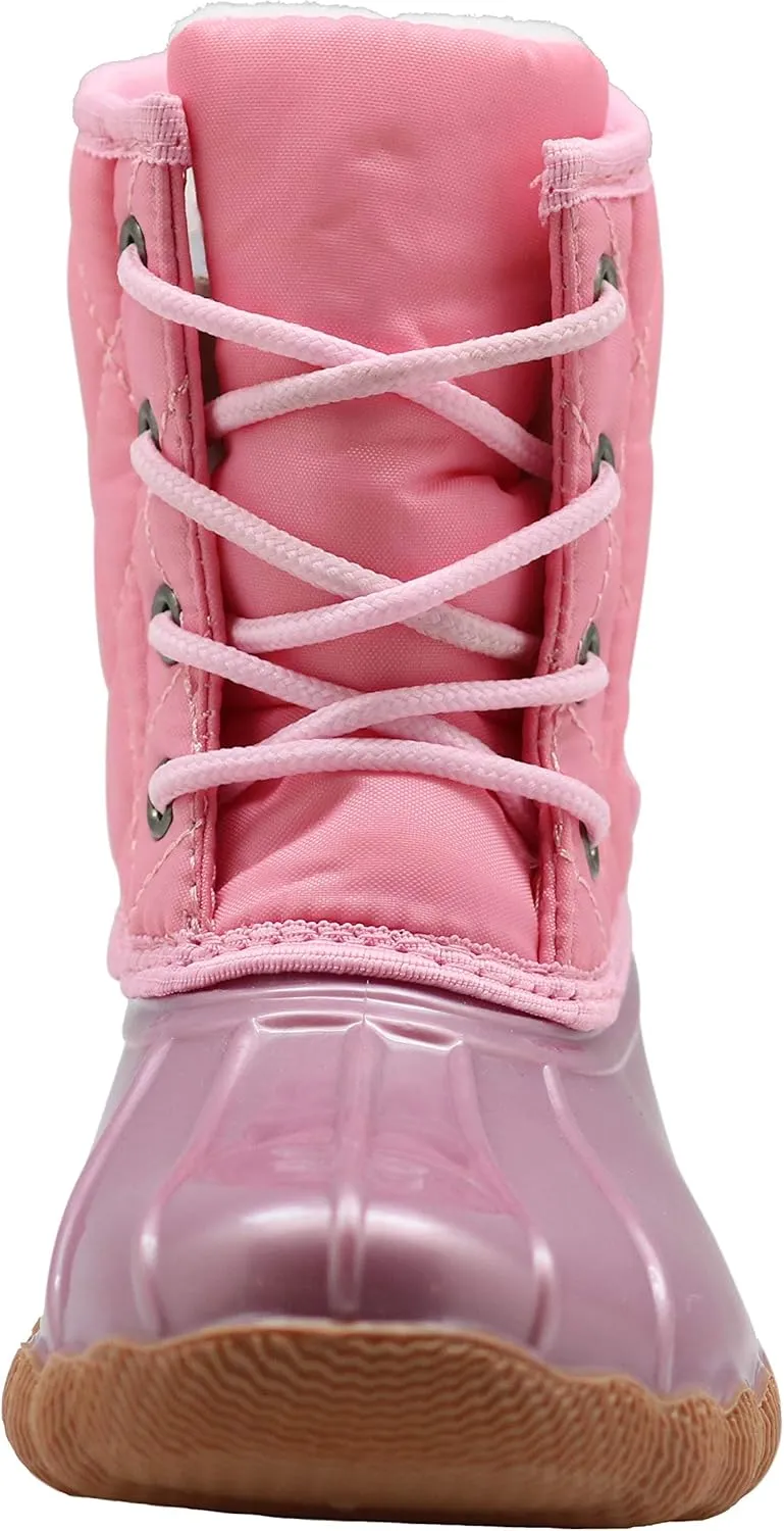 Apakowa Kids Girls Boys Duck Boots Waterproof Rain Boot (Toddler/Little Kid/Big Kid)