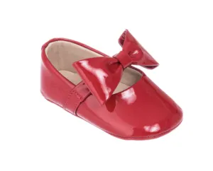 Ballerina w/ Bow- Red Patent Leather