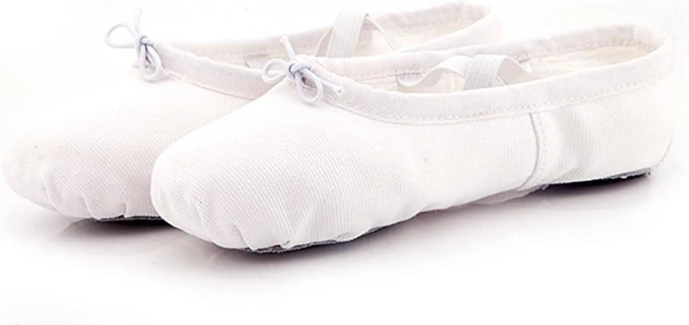 Ballet Shoes for Girls Toddler Dance Shoes Ballet Flats Canvas Ballerina Shoes for Kids Ballet Slippers