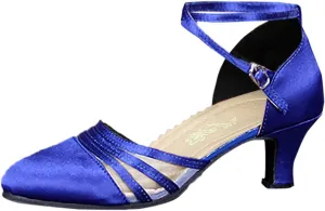 Ballroom Dance Shoes Women Glitter Party Shoes Closed Toe Tango Dancing Heels Latin Dance Shoe for Festival New Year