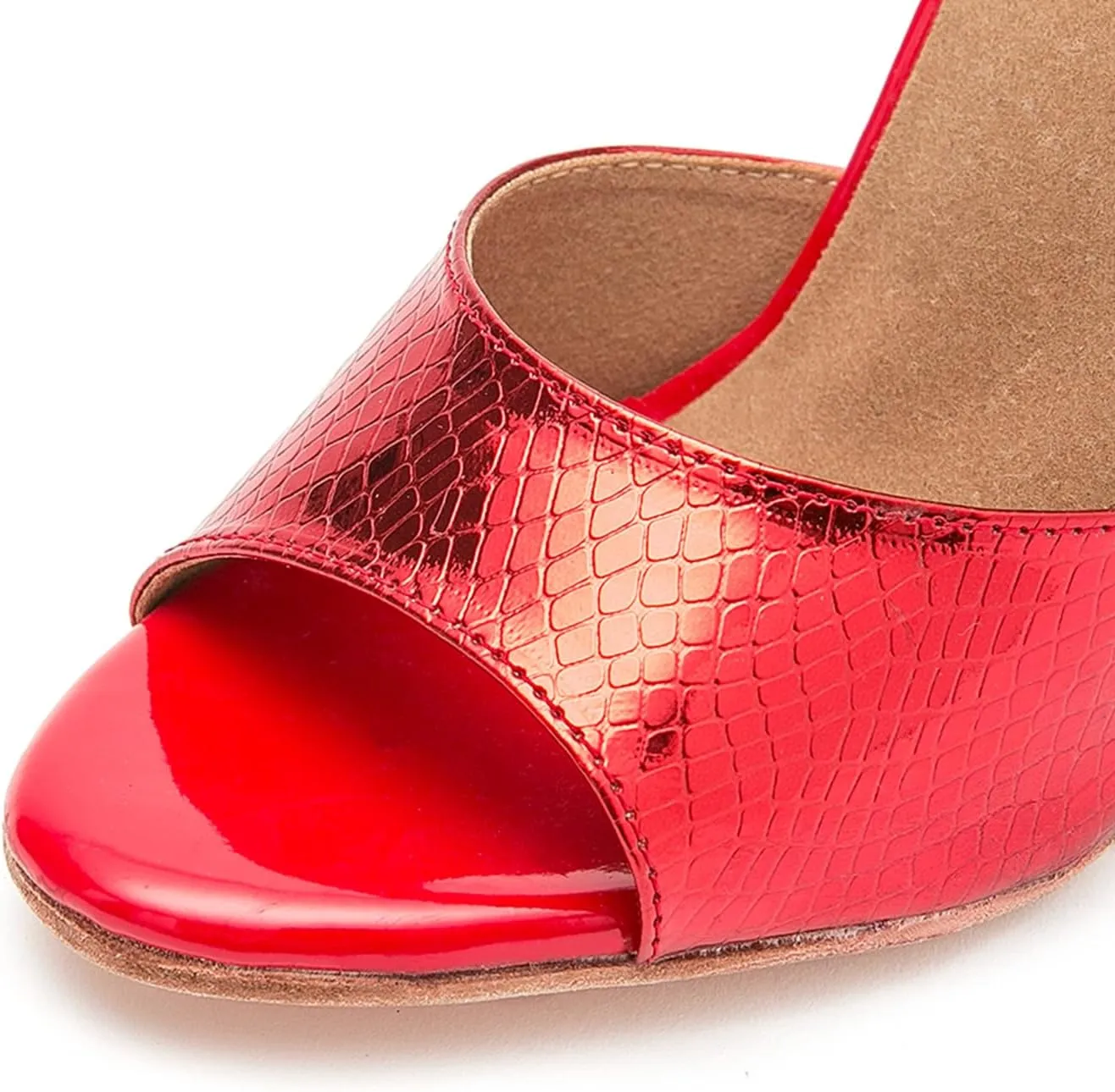 Ballroom Dancing Shoes for Women Snakeskin Stiletto High Heel Party Wedding Sandals