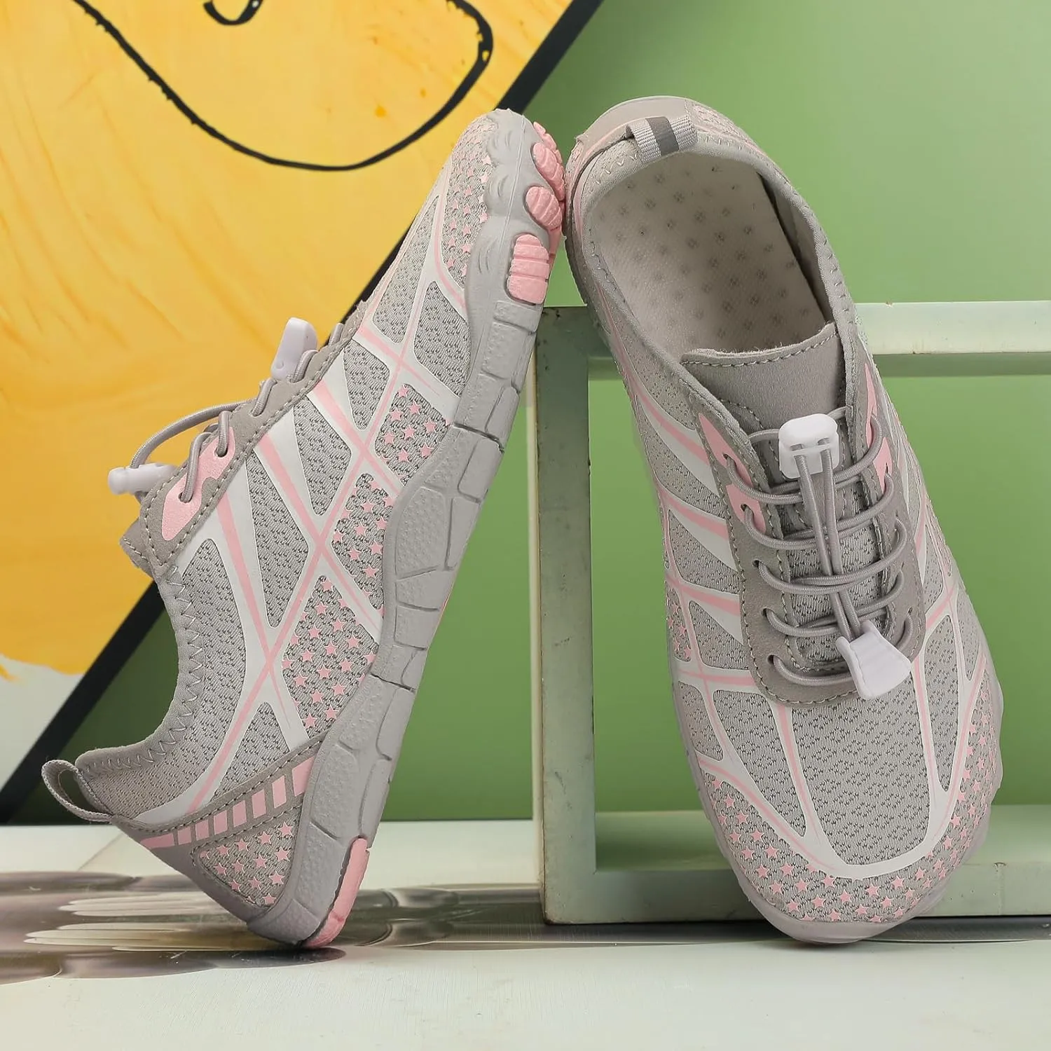 Barefoot Shoes Women Walking Arch Support Hiking Water Shoes with Arch Support for Women Walking with Wide Toe Box Zero Drop Trail Hiking Running Sneakers Breathable Lightweight Outdoor Footwear