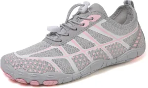 Barefoot Shoes Women Walking Arch Support Hiking Water Shoes with Arch Support for Women Walking with Wide Toe Box Zero Drop Trail Hiking Running Sneakers Breathable Lightweight Outdoor Footwear