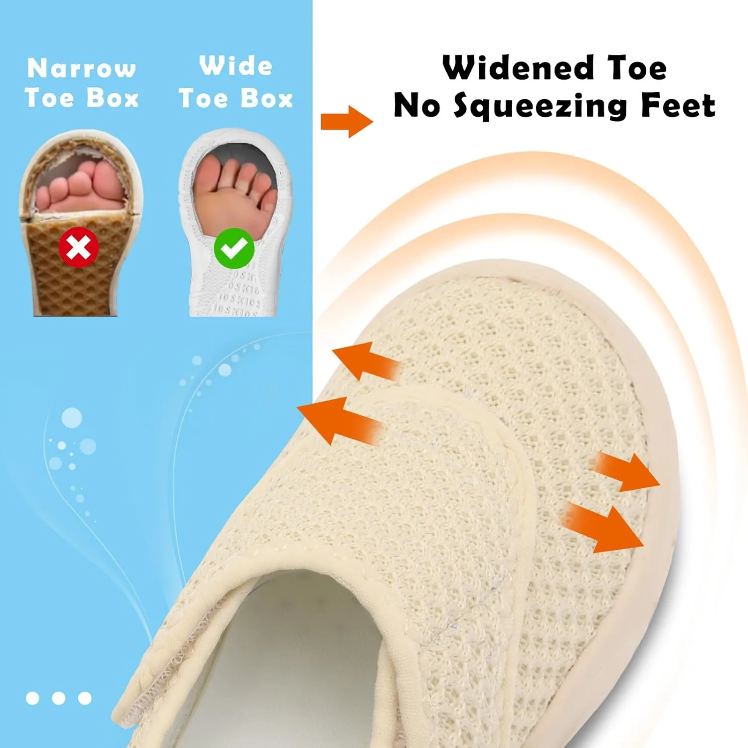 BARERUN Toddler Shoes Wide Toe Box Barefoot Toddler Sneakers Girls Boys Kids School Shoes Non-Slip Toddler Tennis Shoes Slip on Running Shoes for Girls Boys