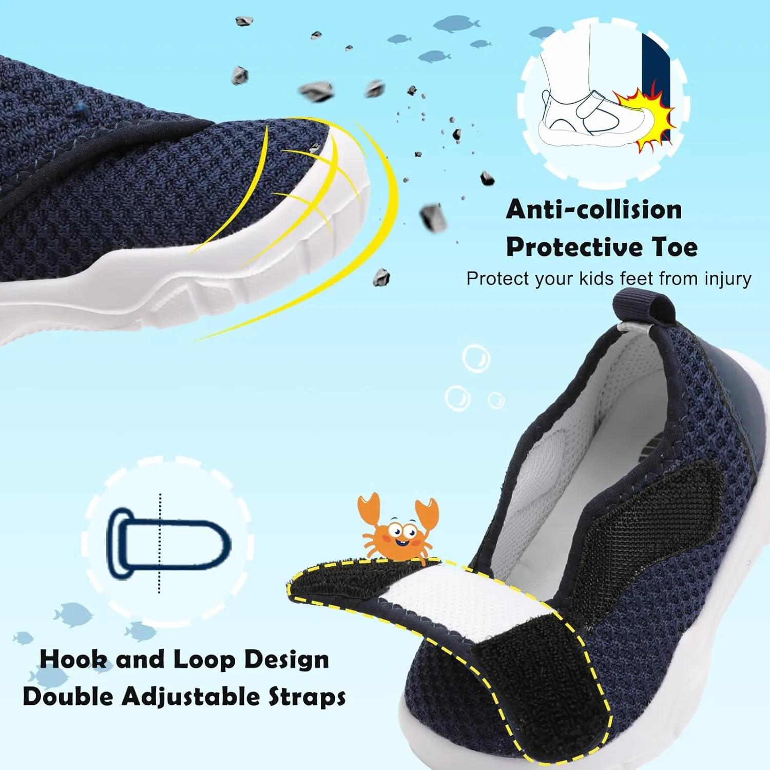 BARERUN Toddler Shoes Wide Toe Box Barefoot Toddler Sneakers Girls Boys Kids School Shoes Non-Slip Toddler Tennis Shoes Slip on Running Shoes for Girls Boys