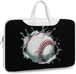 Baseball Print Laptop Tote Bag Waterproof Computer Carrying Case Business Office Briefcase