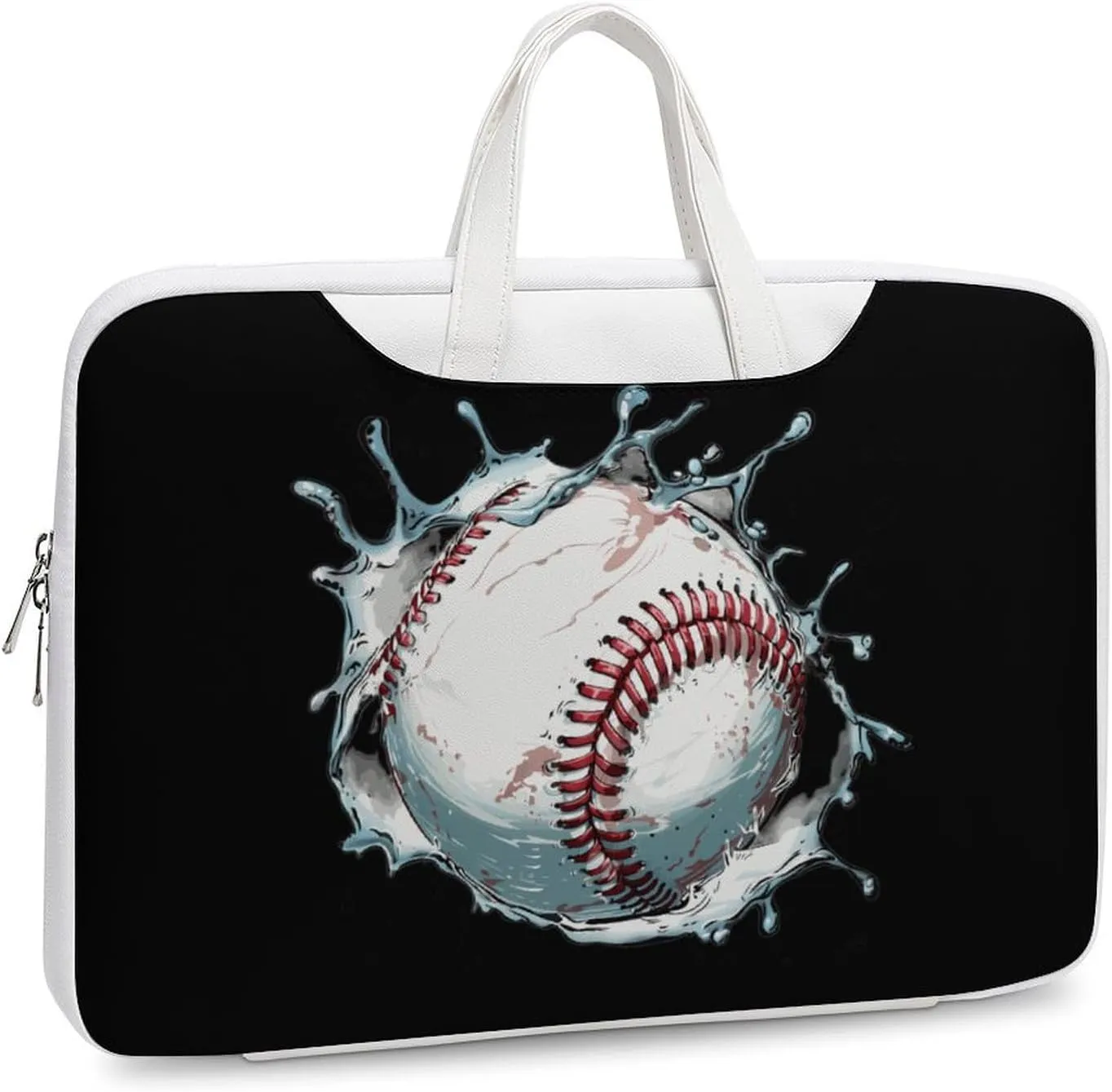 Baseball Print Laptop Tote Bag Waterproof Computer Carrying Case Business Office Briefcase