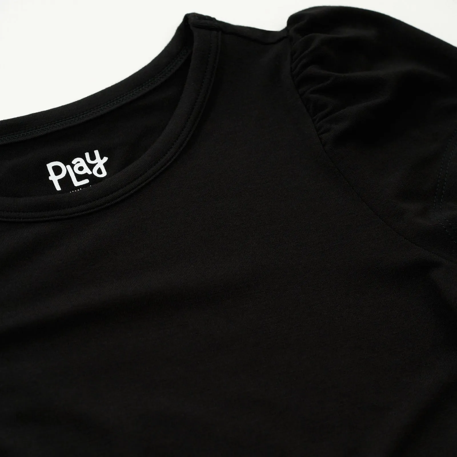 Black Puff Sleeve Tee