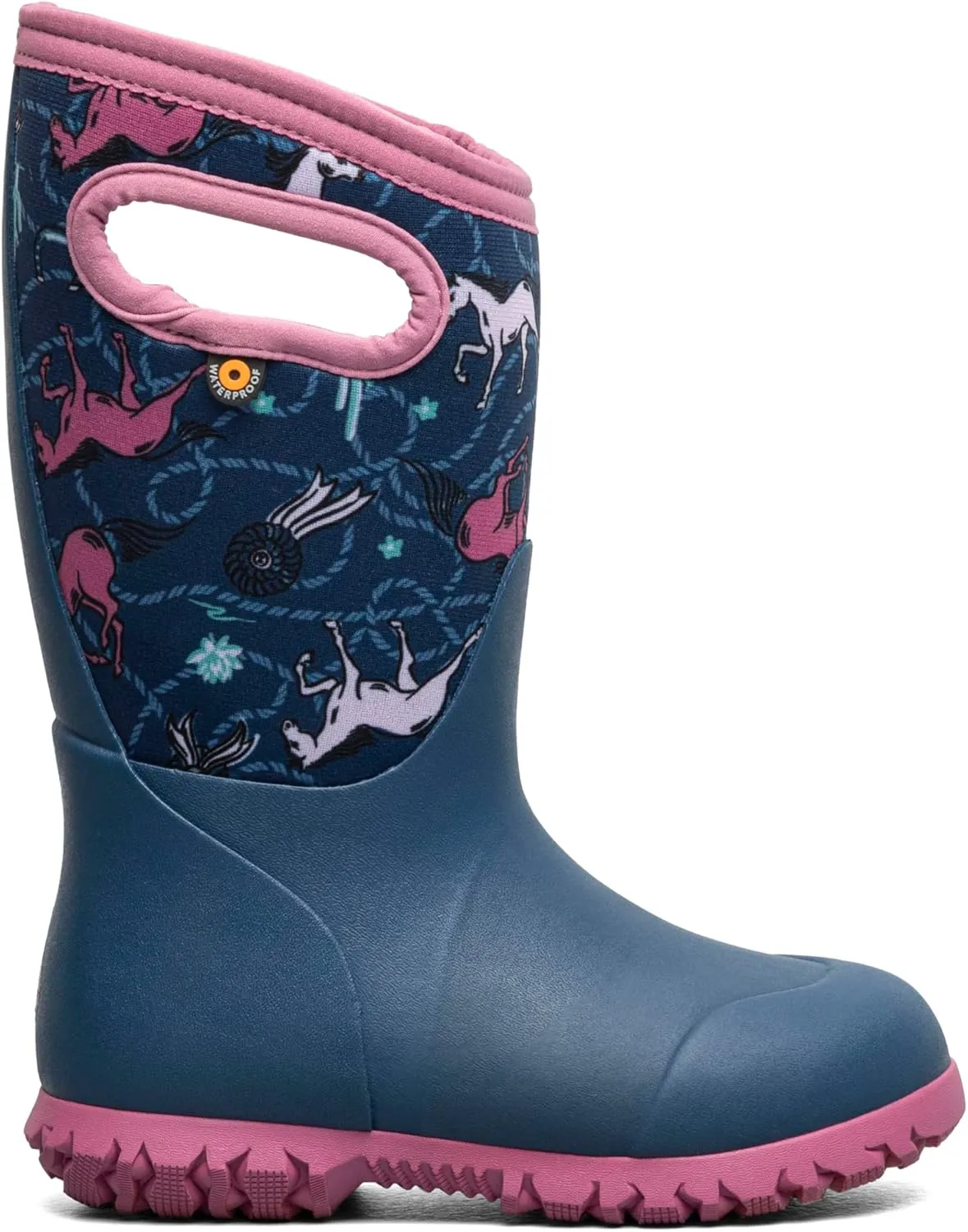 BOGS Unisex-Child York-Horses (Toddler/Little Big Kid) Rain Boot