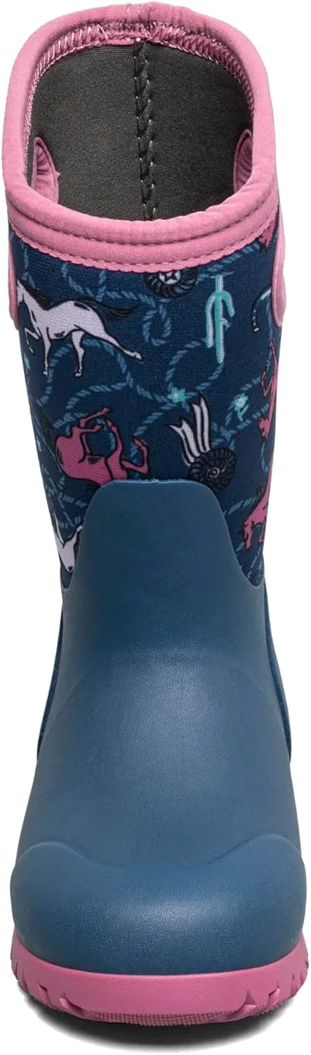 BOGS Unisex-Child York-Horses (Toddler/Little Big Kid) Rain Boot