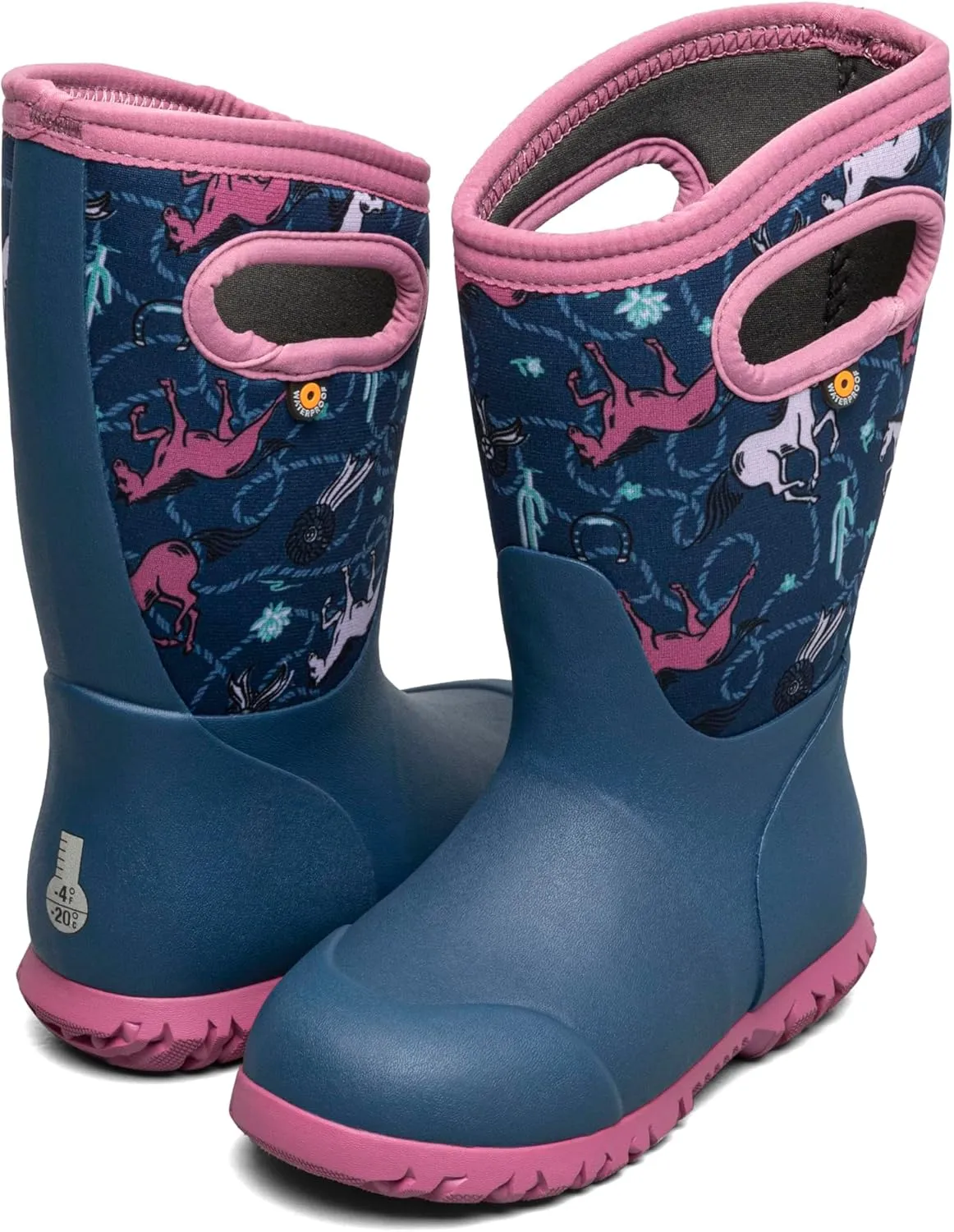 BOGS Unisex-Child York-Horses (Toddler/Little Big Kid) Rain Boot