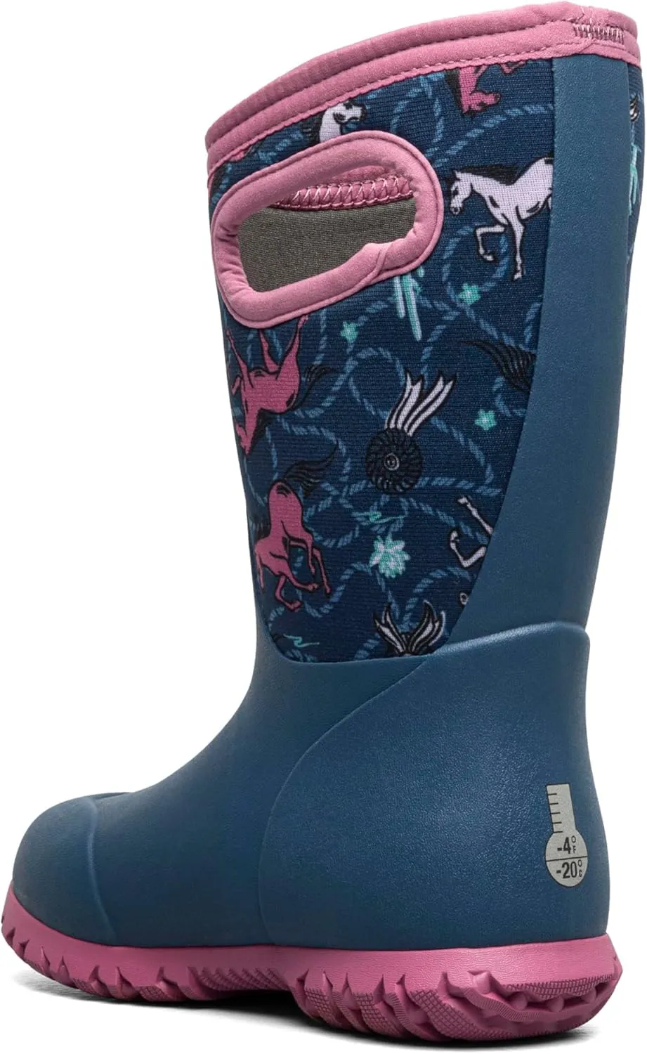 BOGS Unisex-Child York-Horses (Toddler/Little Big Kid) Rain Boot