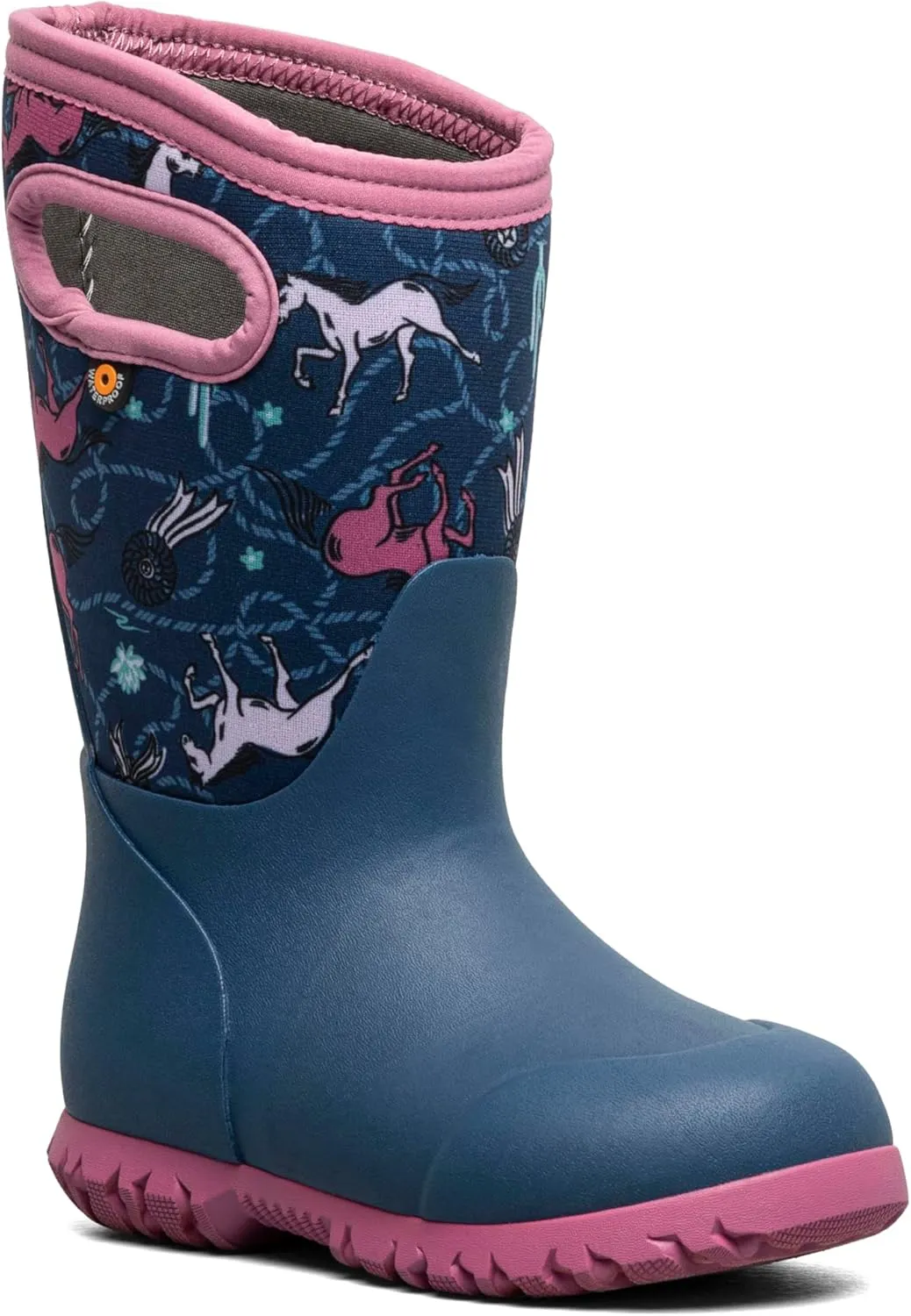BOGS Unisex-Child York-Horses (Toddler/Little Big Kid) Rain Boot