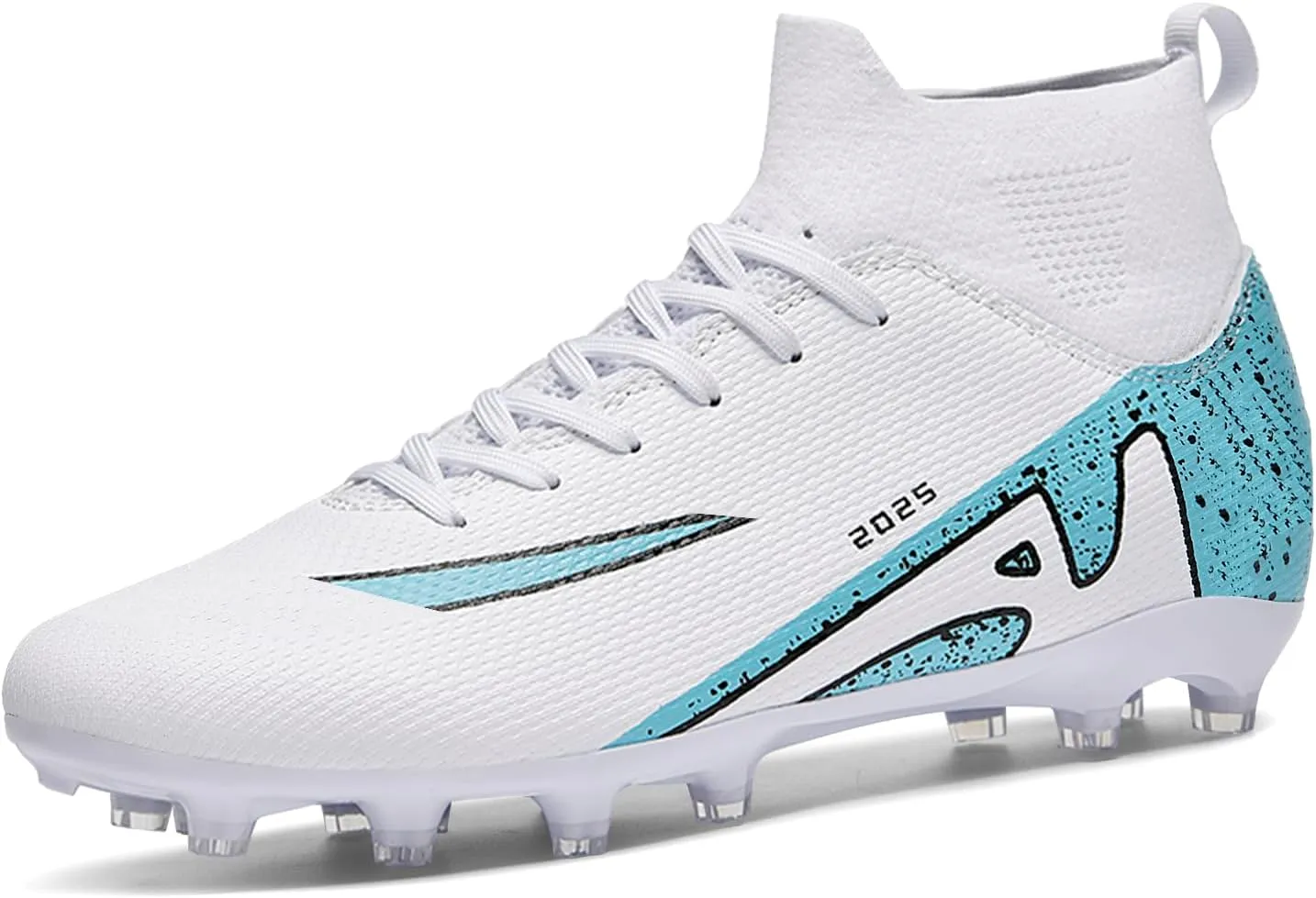 Boys' and Girls' Soccer Shoes TF Training Shoe Breathable, Anti Slip, Lightweight Sports Cleats for Boys and Girls' Football Suitable for Artificial Grass