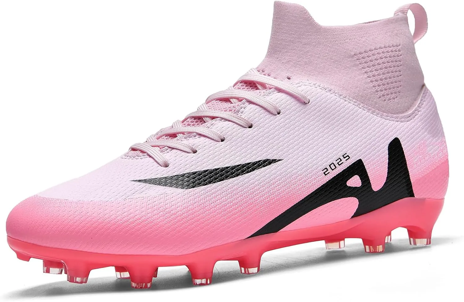 Boys' and Girls' Soccer Shoes TF Training Shoe Breathable, Anti Slip, Lightweight Sports Cleats for Boys and Girls' Football Suitable for Artificial Grass