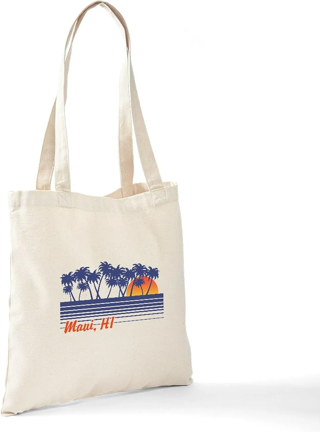 CafePress Maui Hawaii Tote Bag Reusable Natural Beige Canvas Shopping Bag