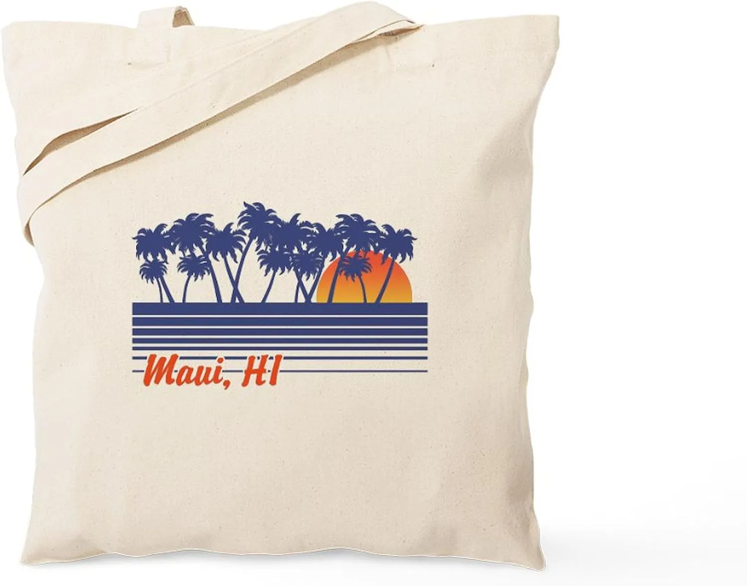 CafePress Maui Hawaii Tote Bag Reusable Natural Beige Canvas Shopping Bag