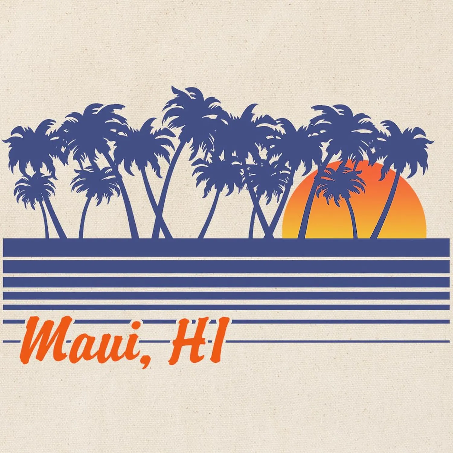 CafePress Maui Hawaii Tote Bag Reusable Natural Beige Canvas Shopping Bag