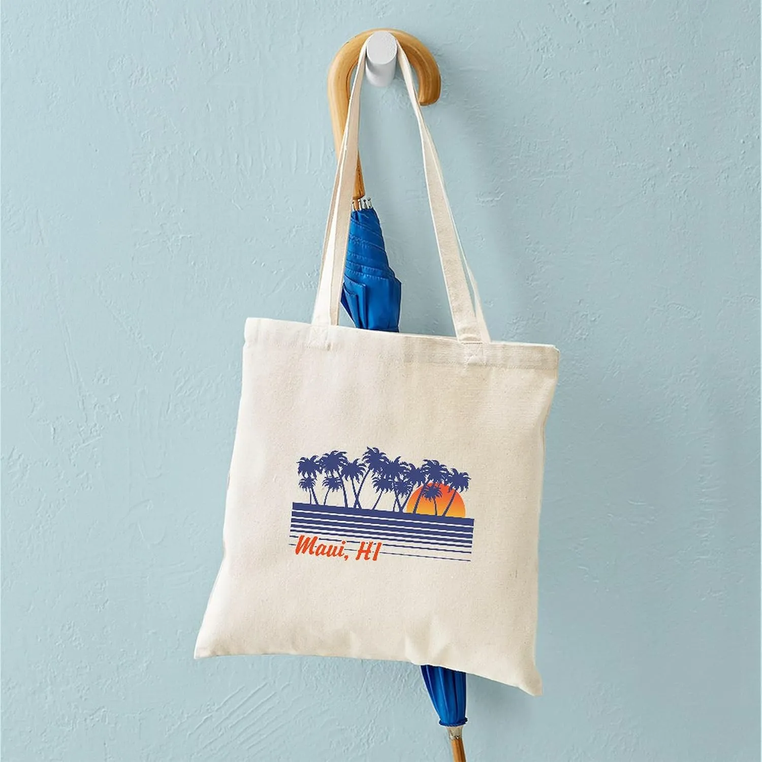 CafePress Maui Hawaii Tote Bag Reusable Natural Beige Canvas Shopping Bag