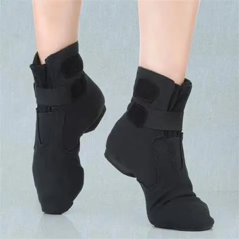 Canvas Jazz Shoes for Women Slip-on Jazz Dancing Boots with Elastic