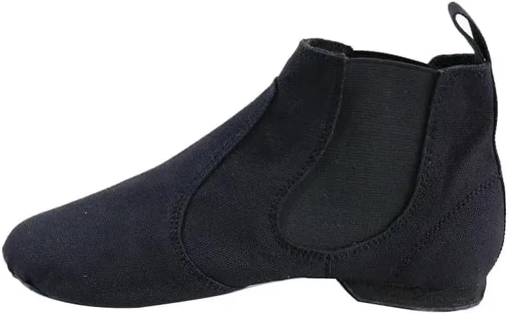 Canvas Jazz Shoes for Women Slip-on Jazz Dancing Boots with Elastic