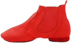 Canvas Jazz Shoes for Women Slip-on Jazz Dancing Boots with Elastic
