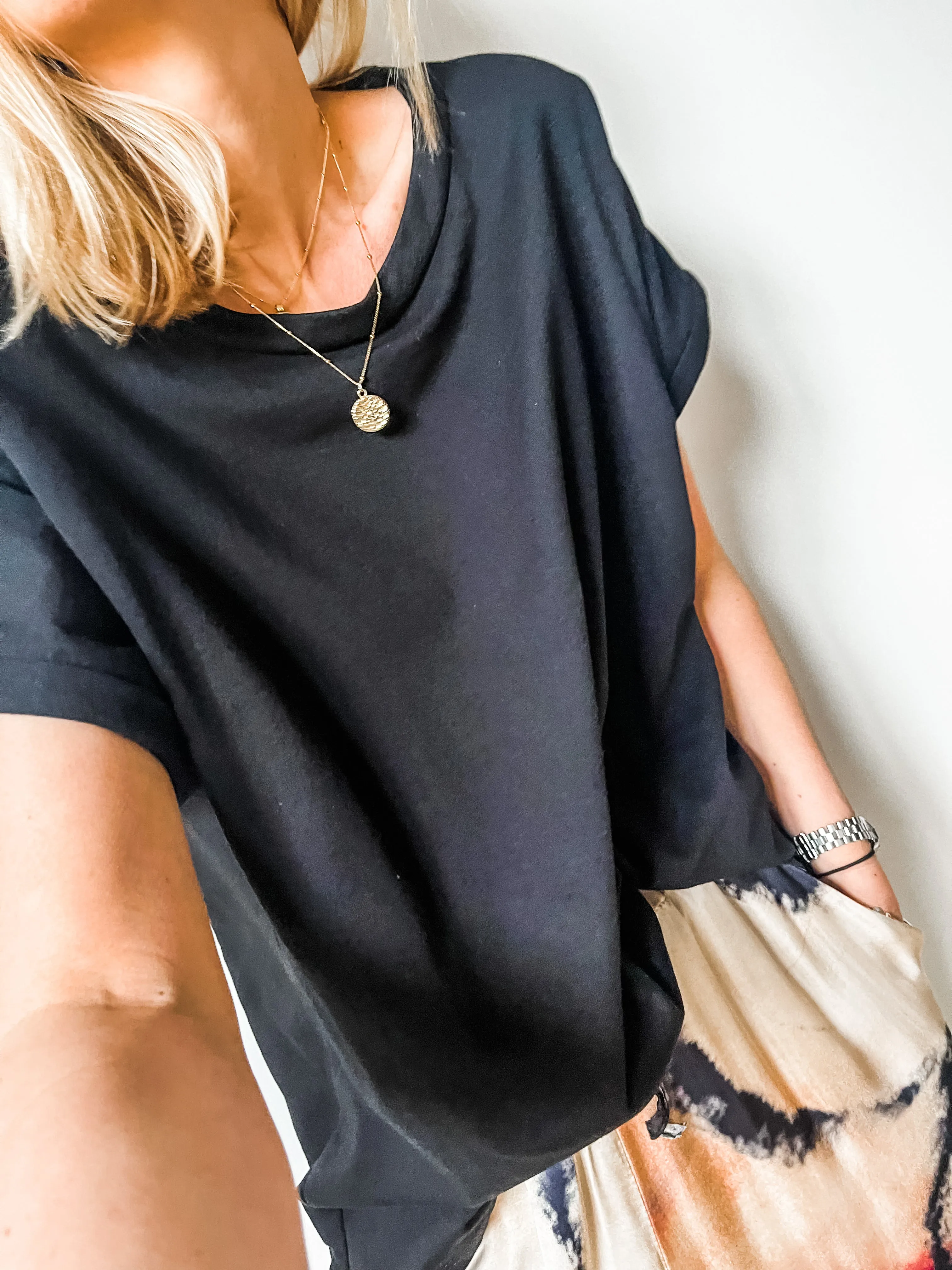 Cap Sleeve Boxy T-Shirt