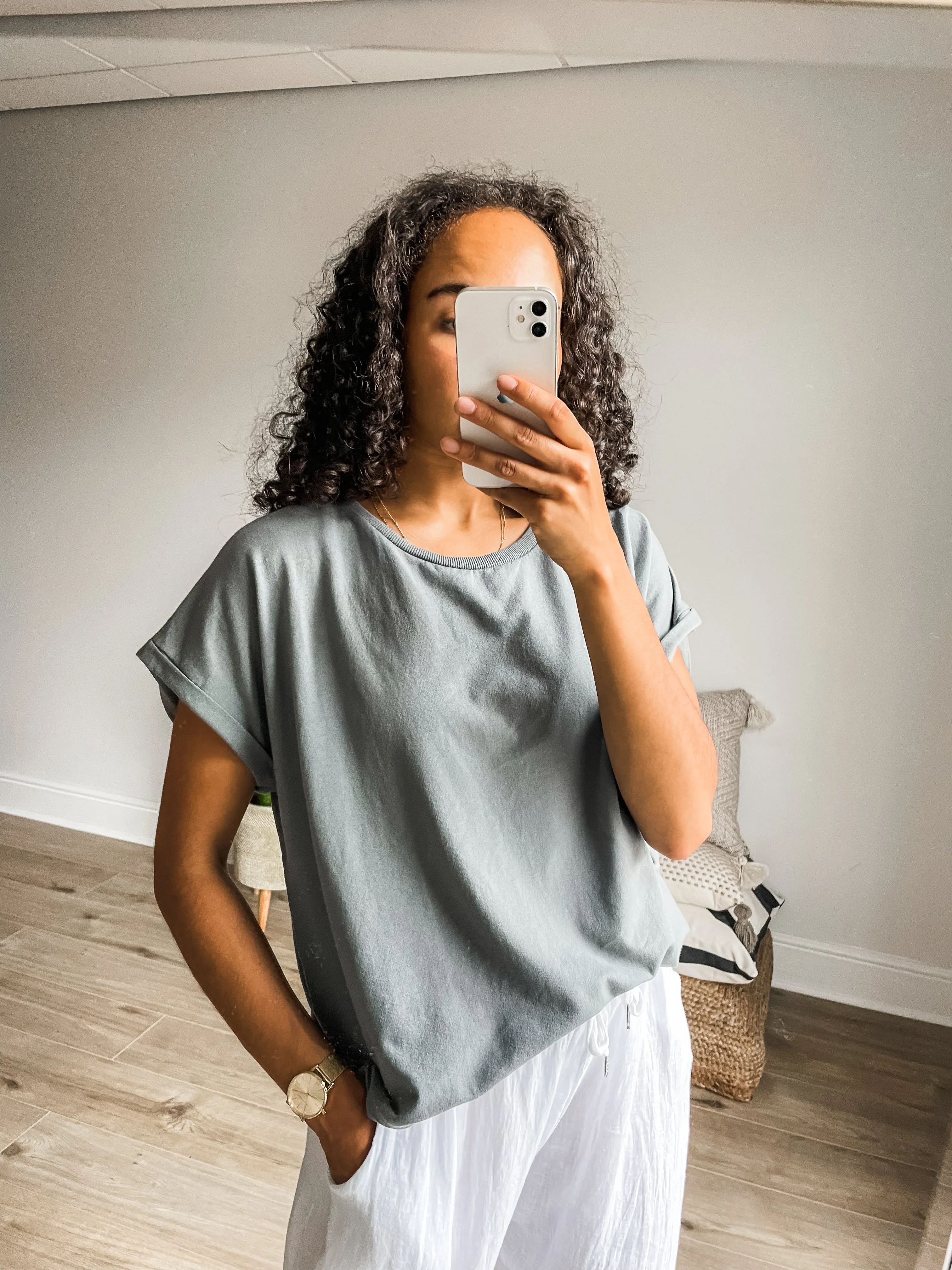 Cap Sleeve Boxy T-Shirt