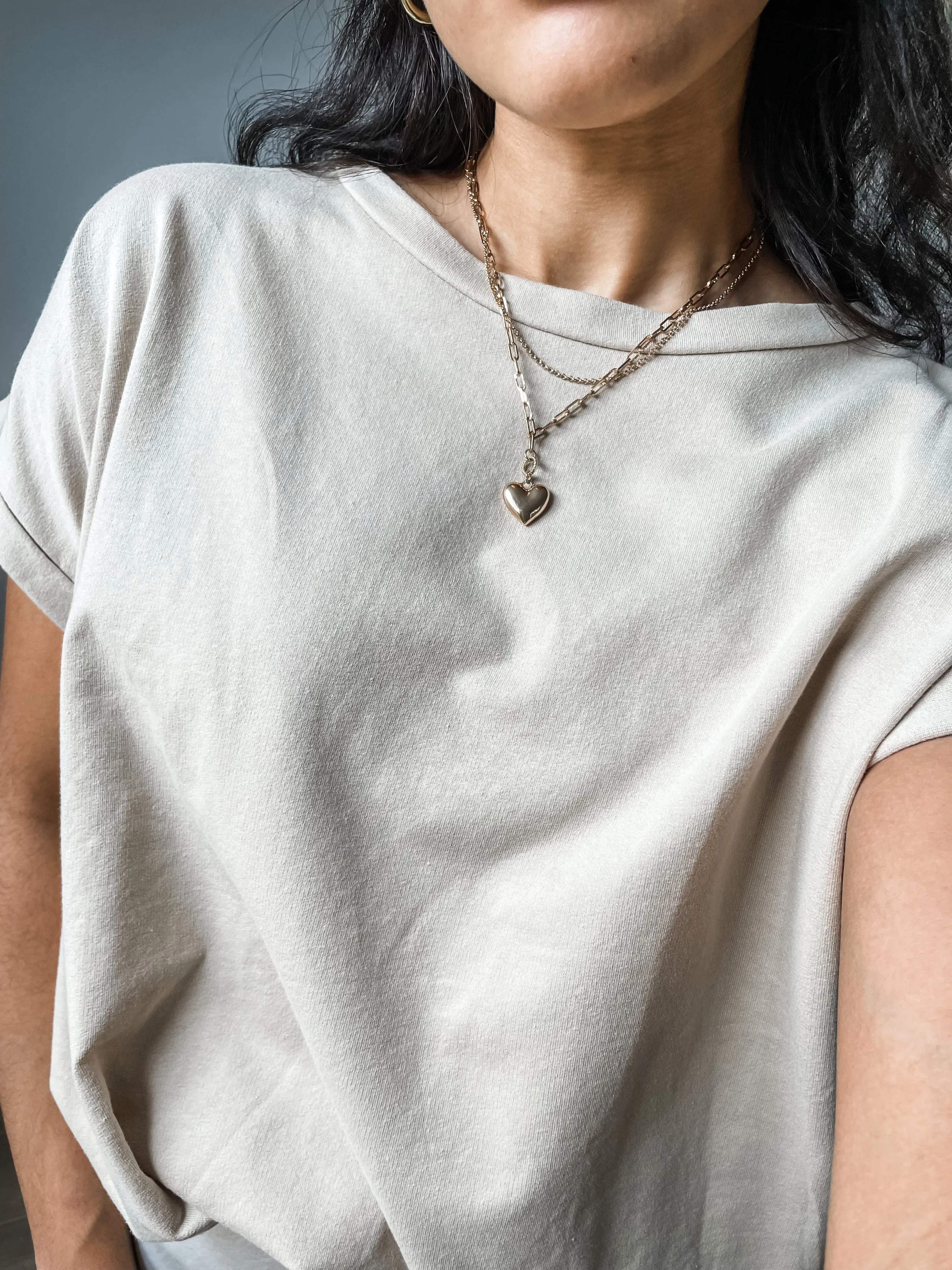 Cap Sleeve Boxy T-Shirt