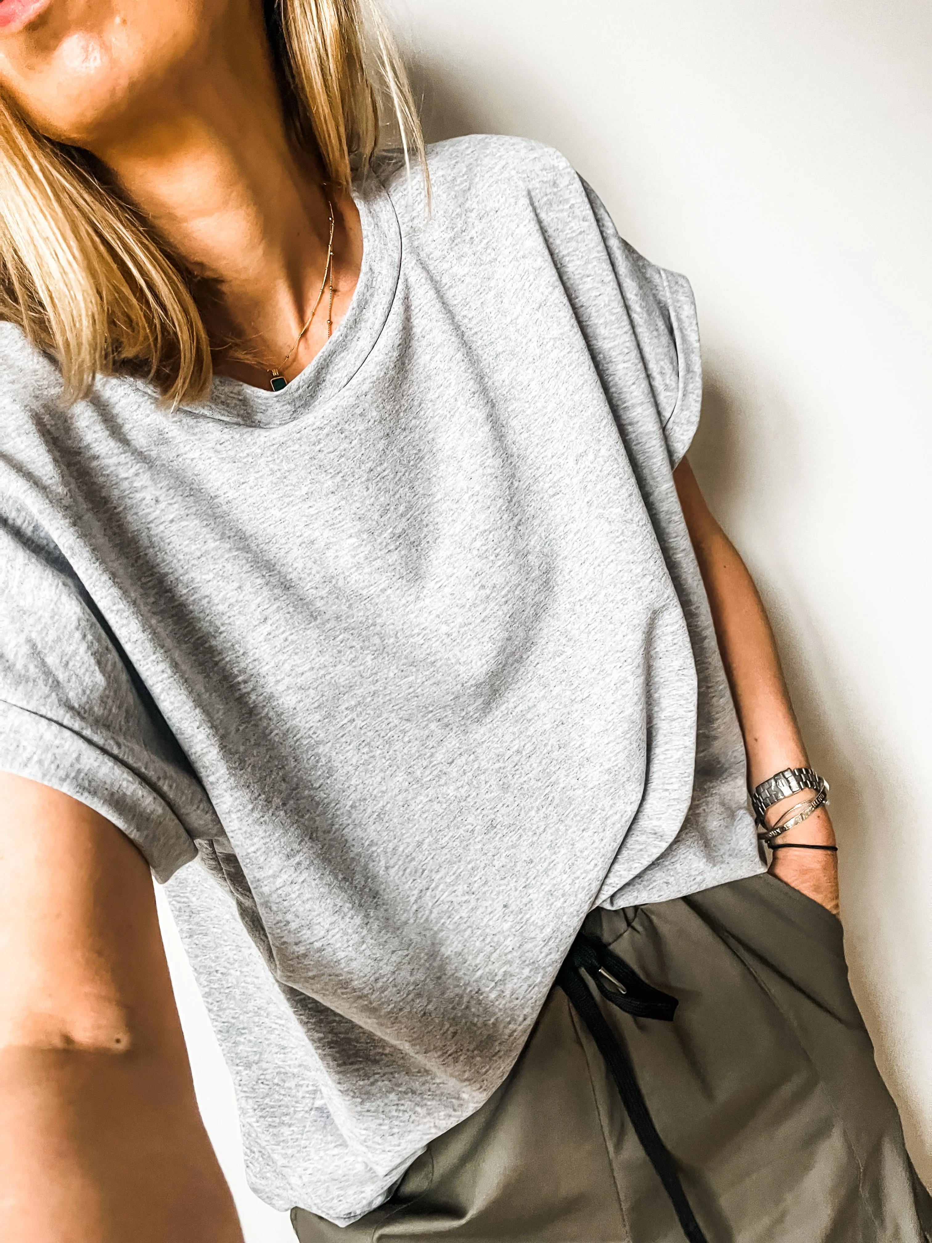 Cap Sleeve Boxy T-Shirt