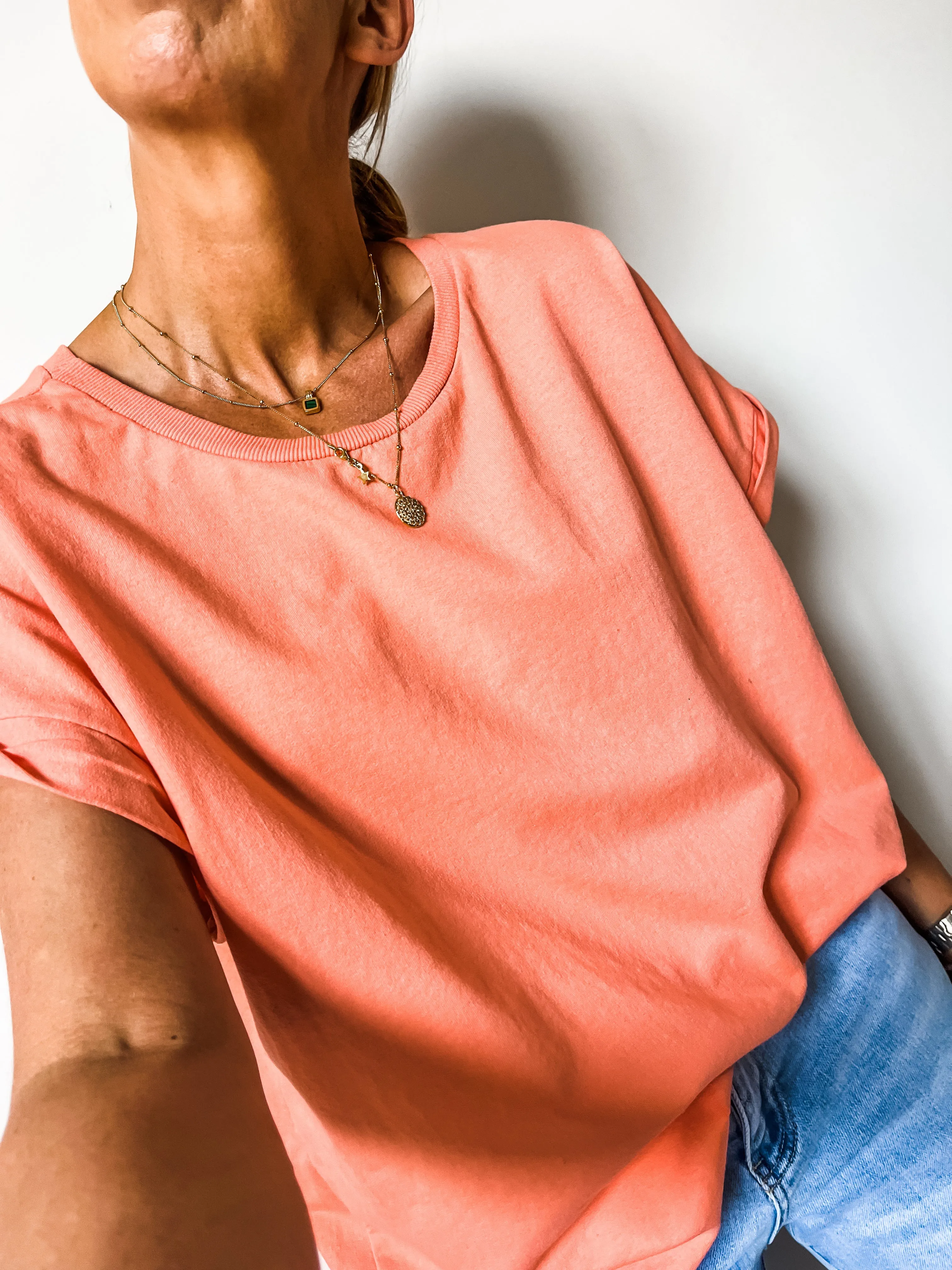 Cap Sleeve Boxy T-Shirt