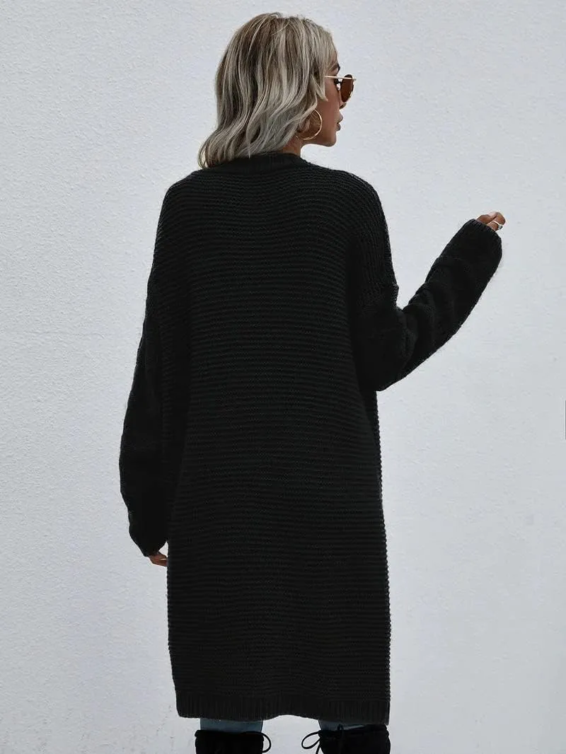 Cardigan Sweaters for Women Long Sleeve Open Cardigan Knit Chunky Cardigan Sweaters Coat