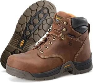 Carolina Bruno Lo 6" Composite Toe Waterproof Work Boots for Men - Cushion Insole, AG7 Footbed, and Oil- and Slip-Resistant Rubber Outsole, EH-Rated