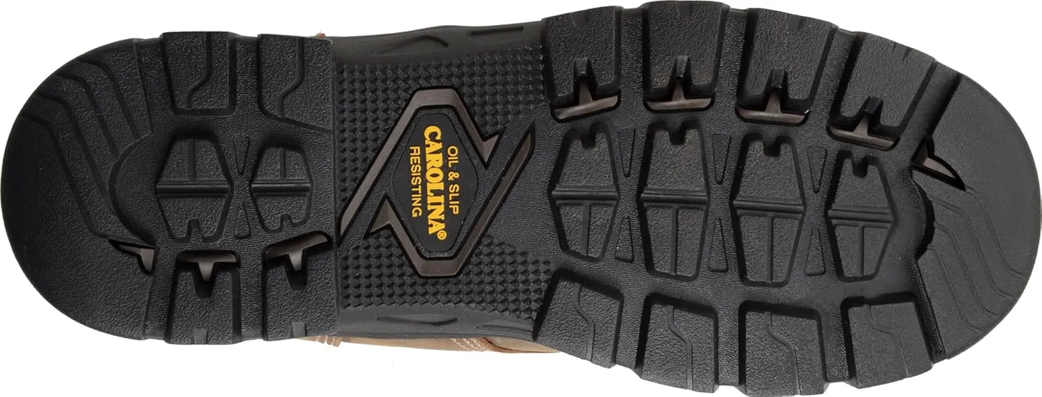Carolina Circuit 6" Composite Toe Waterproof Work Boots for Men - Leather Upper with EVA Footbed and Oil- & Slip-Resistant Rubber Outsole, EH-Rated