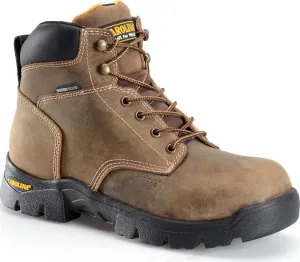 Carolina Circuit 6" Composite Toe Waterproof Work Boots for Men - Leather Upper with EVA Footbed and Oil- & Slip-Resistant Rubber Outsole, EH-Rated