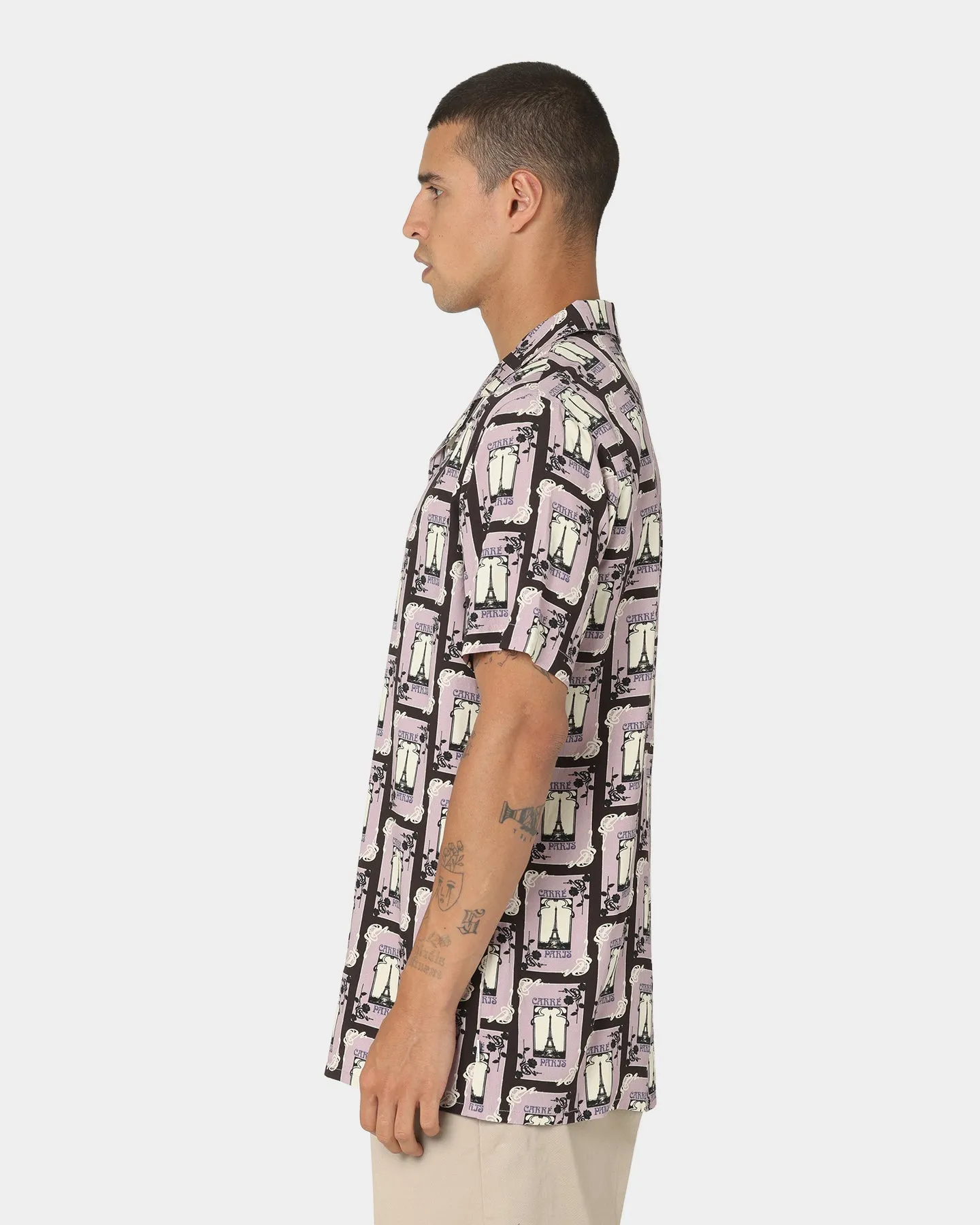 Carre Parisian Rugu Short Sleeve Button Up Shirt Multi-coloured