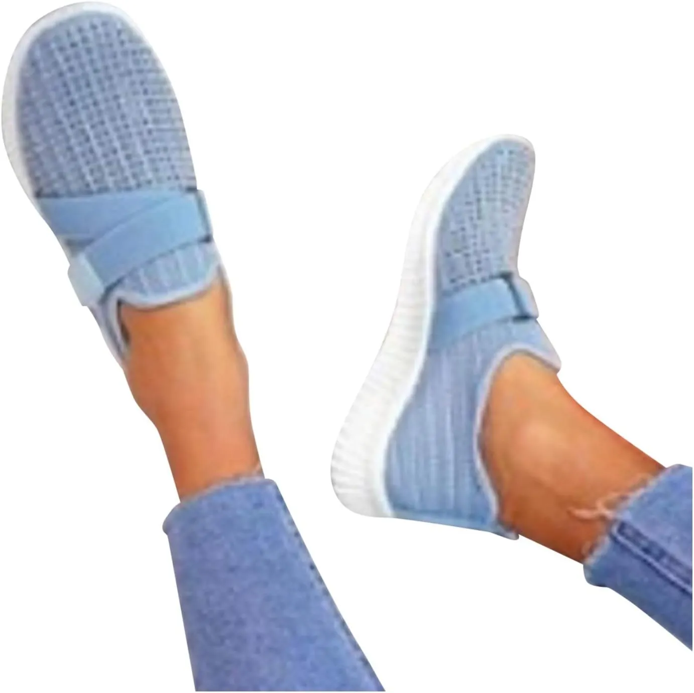 Cathalem Gym Shoes for Women Workout Memory Foam Walking Shoes Running Classic Slip On Athletic Tennis Sneakers